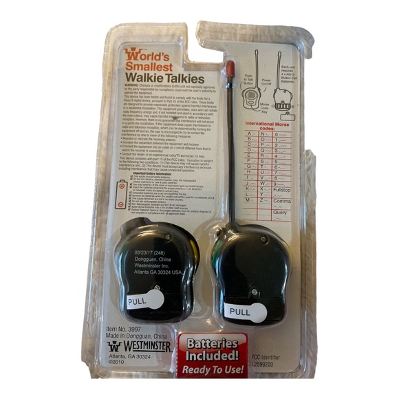 Worlds Smallest Walkie Talkies Set of two - Picture 3 of 5